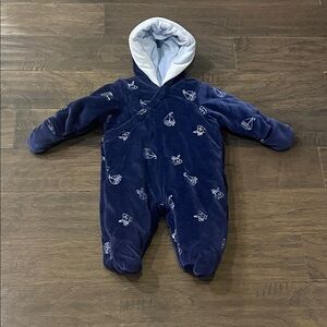 First Impressions Winter One Piece Suit Sailboat 3-6 Months 12-17 Pounds